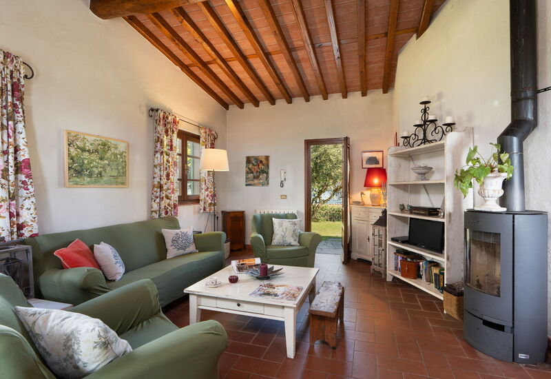 Villa La Piana: Living Room, Main Entrance