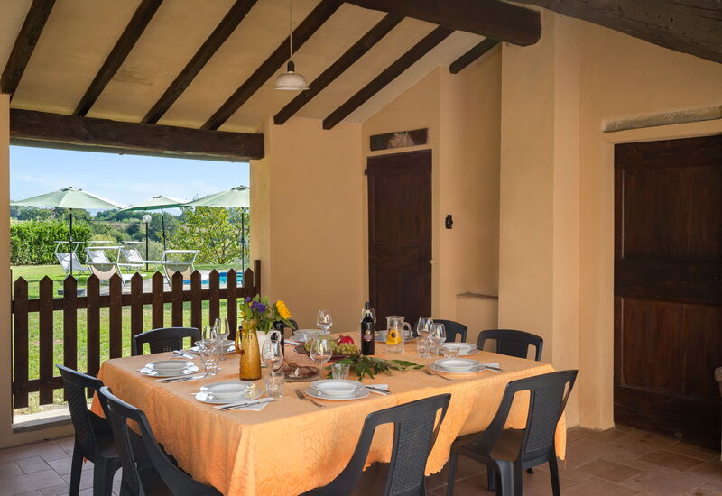 Podere Collina: Balcony / Terrace / Patio, Building Exterior