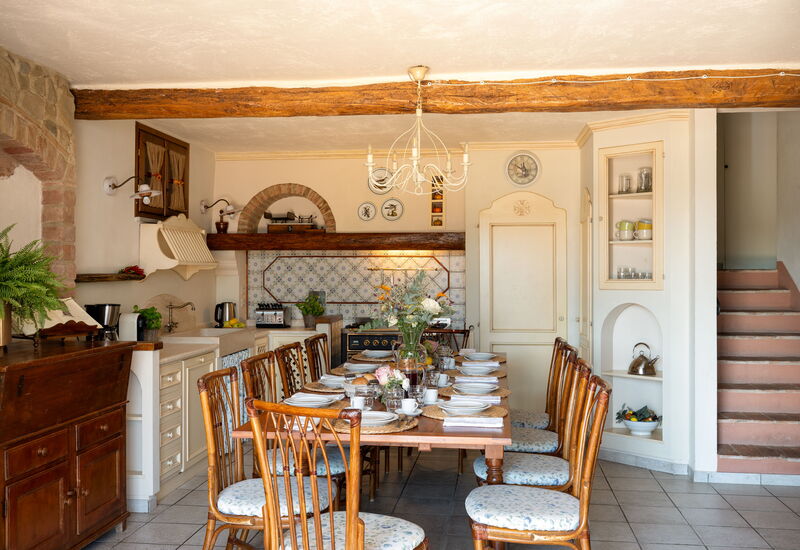 Villa Sunshine: Esszimmer, Frühling, Herbst, Küche, Sommer