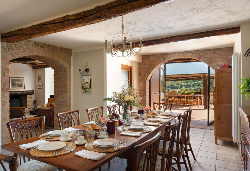 Villa Sunshine: Esszimmer, Frühling, Herbst, Küche, Sommer