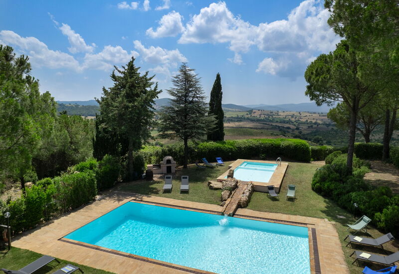 Villa Monte Bottigli: Building Exterior, Garden, Outdoor, Pool, Summer