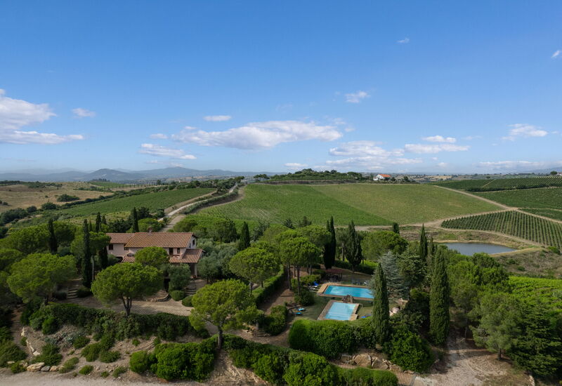 Villa Monte Bottigli: Autumn, Building Exterior, Garden, Outdoor, Pool, Scenic View, Spring, Summer