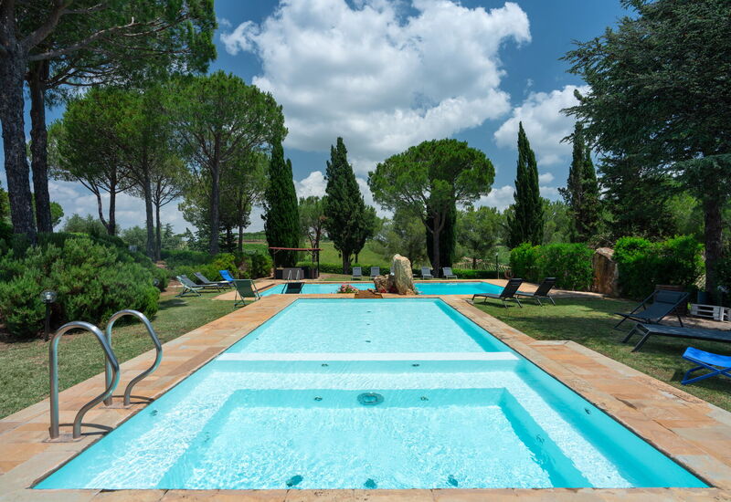 Villa Monte Bottigli: Building Exterior, Garden, Hot Tub, Outdoor, Pool, Summer