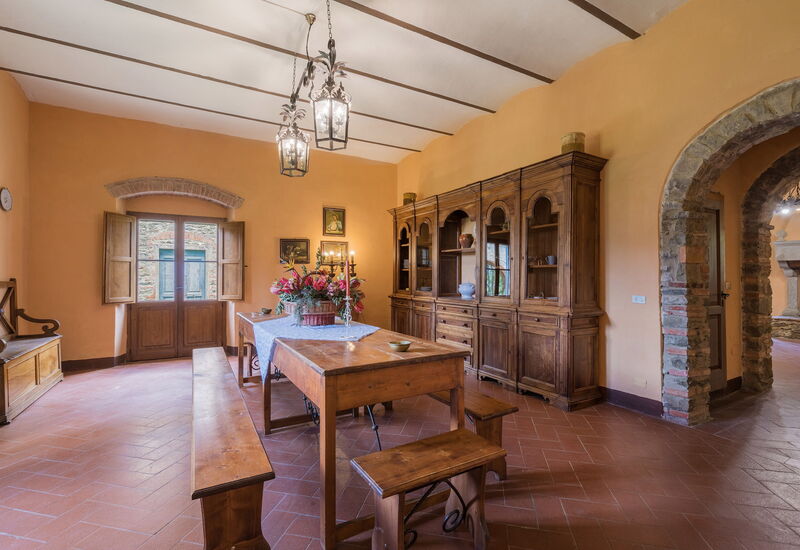Belvedere - Falceto, Ambra, Toscana: Amenities, Autumn, Dining Room, Room Detail, Spring, Summer