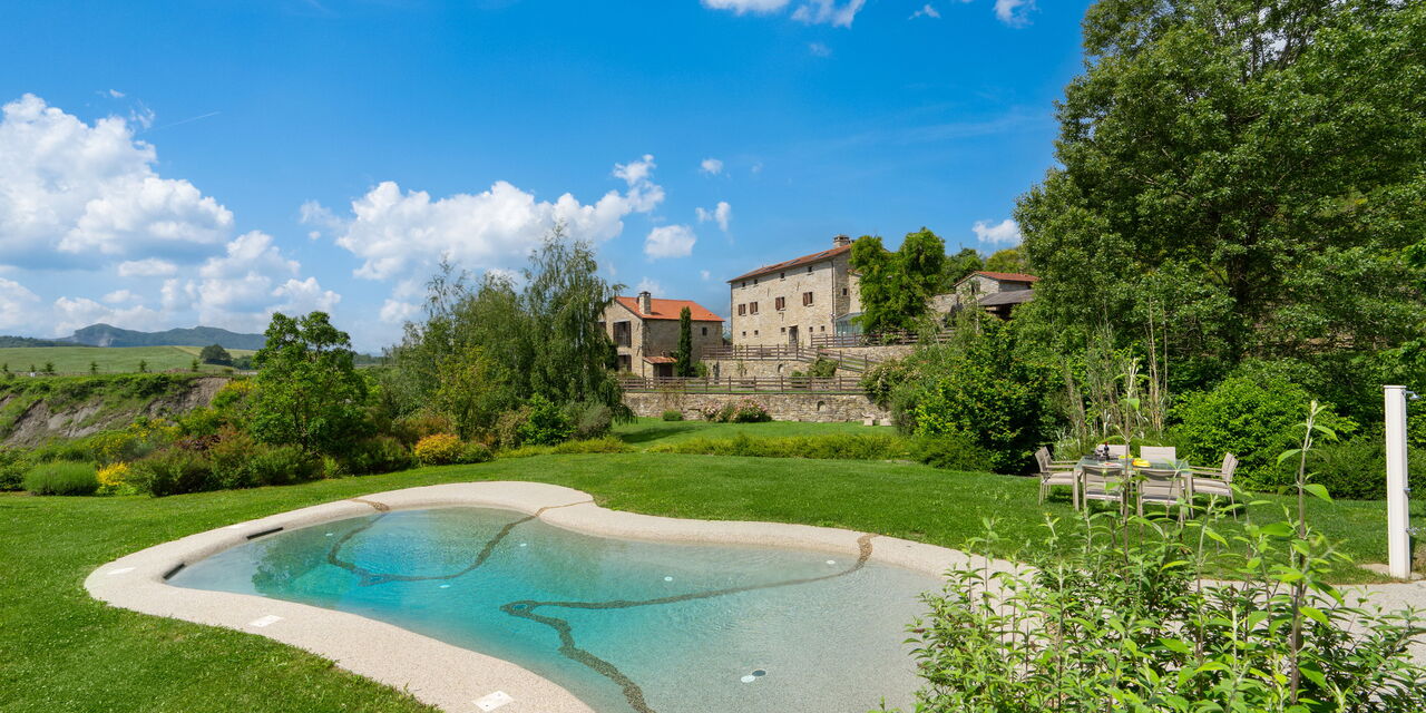 Villa Torre Delle Rose - Firenzuola, Private Pool,: Amenities, Autumn, Building Exterior, Garden, Main Entrance, Spring, Summer
