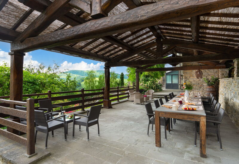 Villa Torre Delle Rose - Firenzuola, Private Pool,: Amenities, Autumn, Balcony / Terrace / Patio, Building Exterior, Dining Room, Spring, Summer