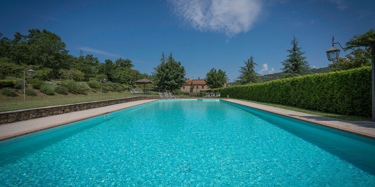 Fonte Nuova - Badia Agnano, Toscana: Außen, Ausstattung, Frühling, Herbst, Schwimmbad, Sommer