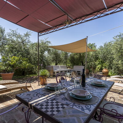 Casa Anita - Castellina In Chianti - Granaio, Tosc: Außen, Ausstattung, Balkon / Terrasse / Patio, Frühling, Herbst, Sommer