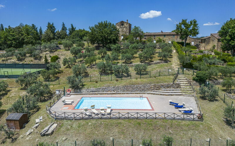 Casa Anita - Castellina In Chianti - Granaio, Tosc: Außen, Ausstattung, Frühling, Garten, Herbst, Schwimmbad, Sommer