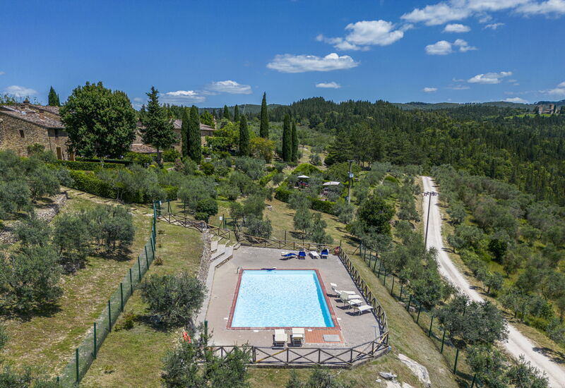 Casa Anita - Castellina In Chianti - Granaio, Tosc: Amenities, Autumn, Building Exterior, Pool, Spring, Summer