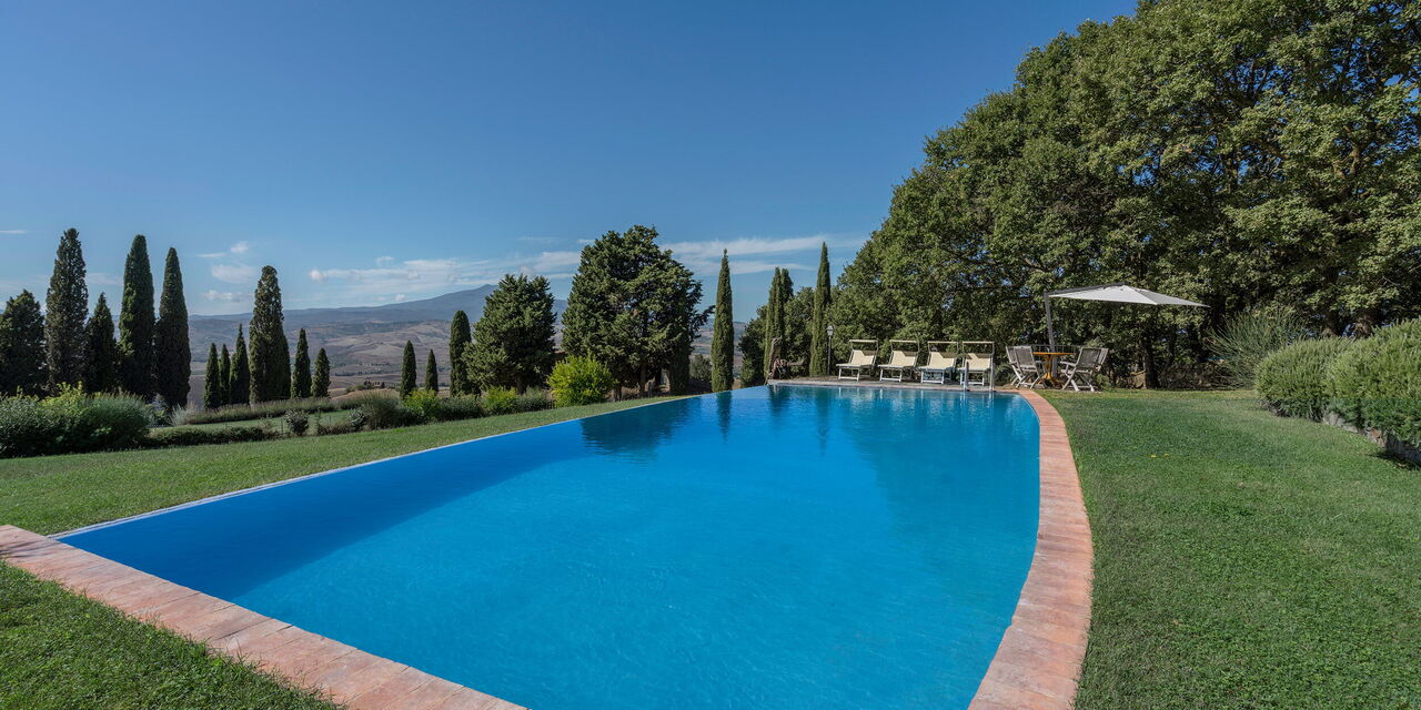 Orcia Panoramic View With Pool: Autunno, Estate, Esterni, Giardino, Piscina, Primavera