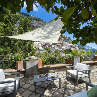 Villa Deli, In Positano, Sea View, Ac: villa-deli-positano-villa-balcony-landscape