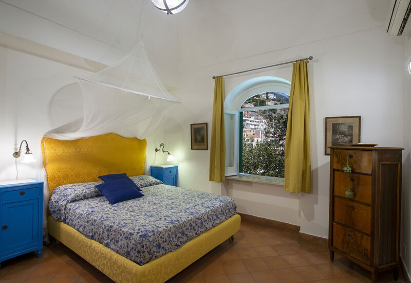 Villa Deli, In Positano, Sea View, Ac: villa-deli-positano-villa-bedroom