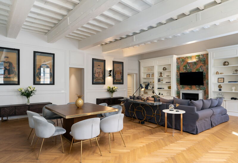 Bargello Penthouse Luxury Apartment In Florence By: Autumn, Living Room, Spring, Summer