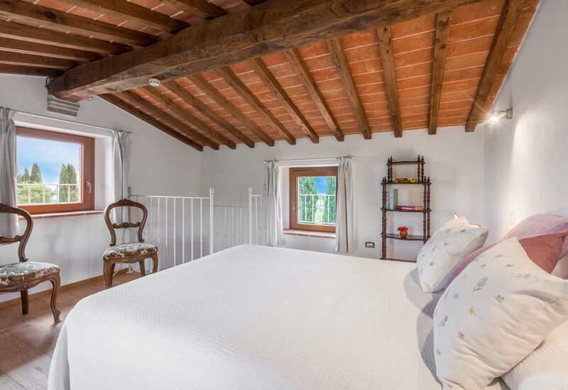 Vineyard’s Cottage With Pool, Ac, Wifi - Siena: Autumn, Bedroom, Spring, Summer