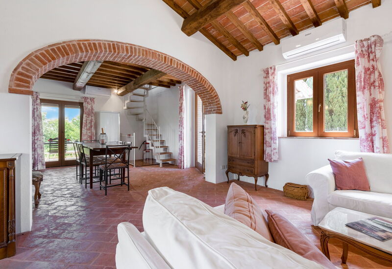Vineyard’s Cottage With Pool, Ac, Wifi - Siena: Autumn, Living Room, Spring, Summer