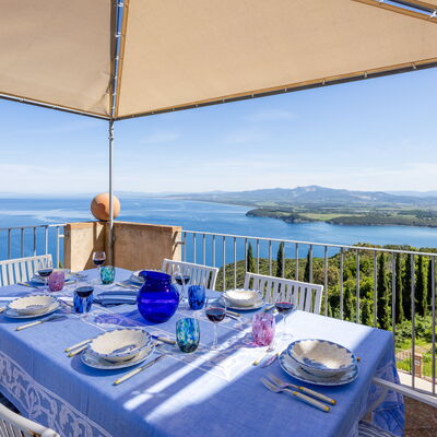 Sunset Sea View, Baratti, Populonia, Wifi, Ac: Balkon / Terrasse / Patio, Frühling, Herbst, Sommer
