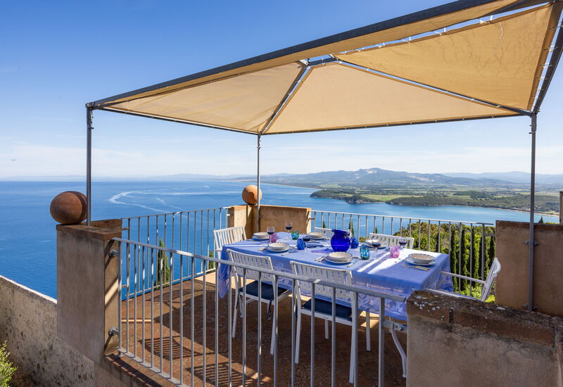 Sunset Sea View, Baratti, Populonia, Wifi, Ac: Balkon / Terrasse / Patio, Frühling, Herbst, Sommer