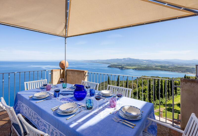 Sunset Sea View, Baratti, Populonia, Wifi, Ac: Balkon / Terrasse / Patio, Frühling, Herbst, Sommer