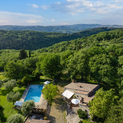 A Casa Dell'ida: all'aperto, Estate, Esterni, Giardino, Piscina, Vista Panoramica