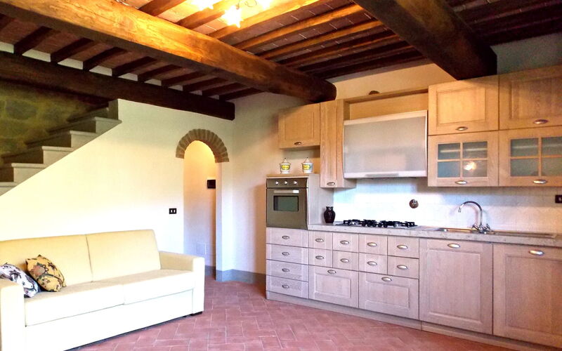 Poggio Marino - Unterkunft:&nbsp;Marino1: Küche, Wohnzimmer