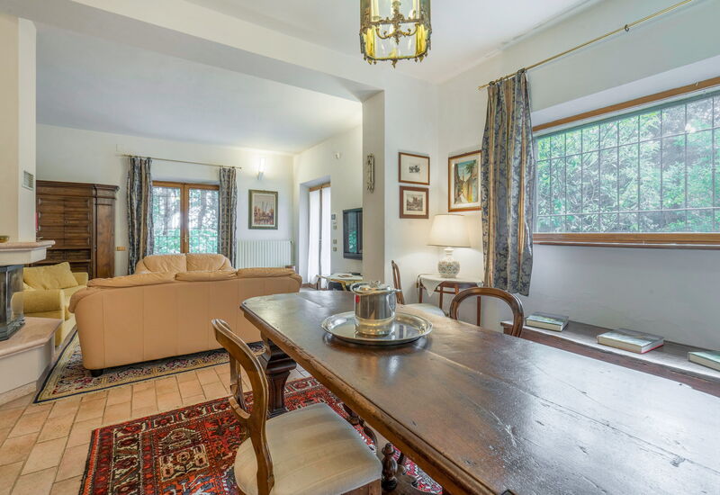 Santa Colomba House, Siena, Nature And Pool: Autunno, Estate, Primavera, Sala da pranzo, Soggiorno