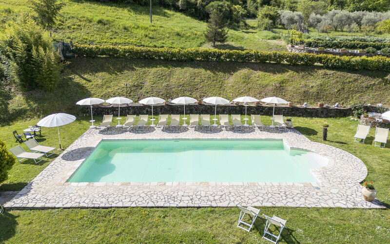 Marcigliana Cottage, Pool, Radicondoli: Autumn, Pool, Spring, Summer