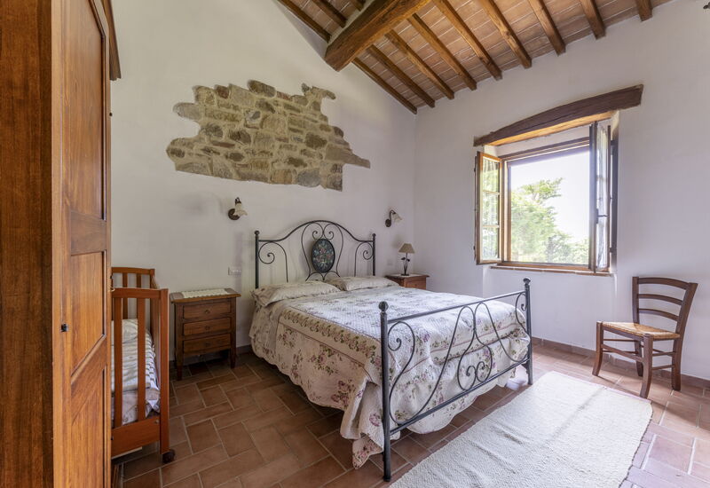 Marcigliana Cottage, Pool, Radicondoli: Frühling, Herbst, Schlafzimmer, Sommer