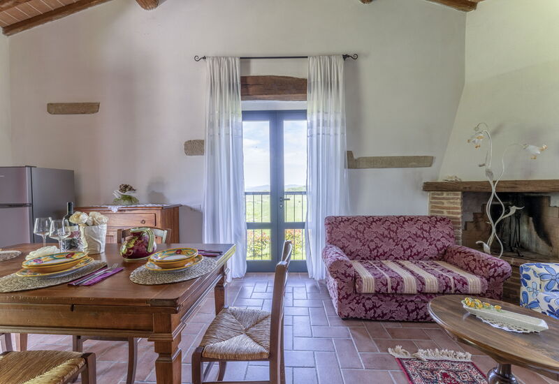 Marcigliana Cottage, Pool, Radicondoli: Frühling, Herbst, Sommer, Wohnzimmer