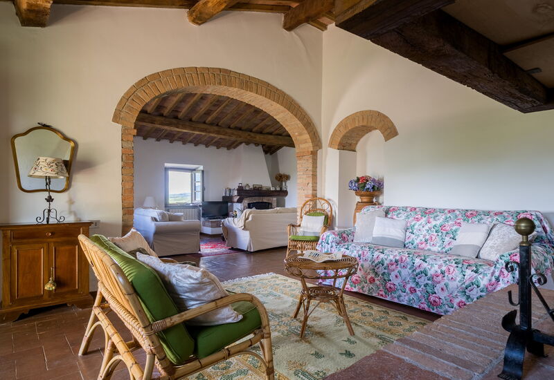 La Palazzina, Ville Di Corsano, Home And Pool: Autumn, Living Room, Spring, Summer