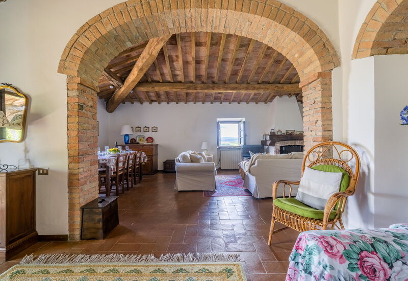 La Palazzina, Ville Di Corsano, Home And Pool: Autumn, Living Room, Spring, Summer